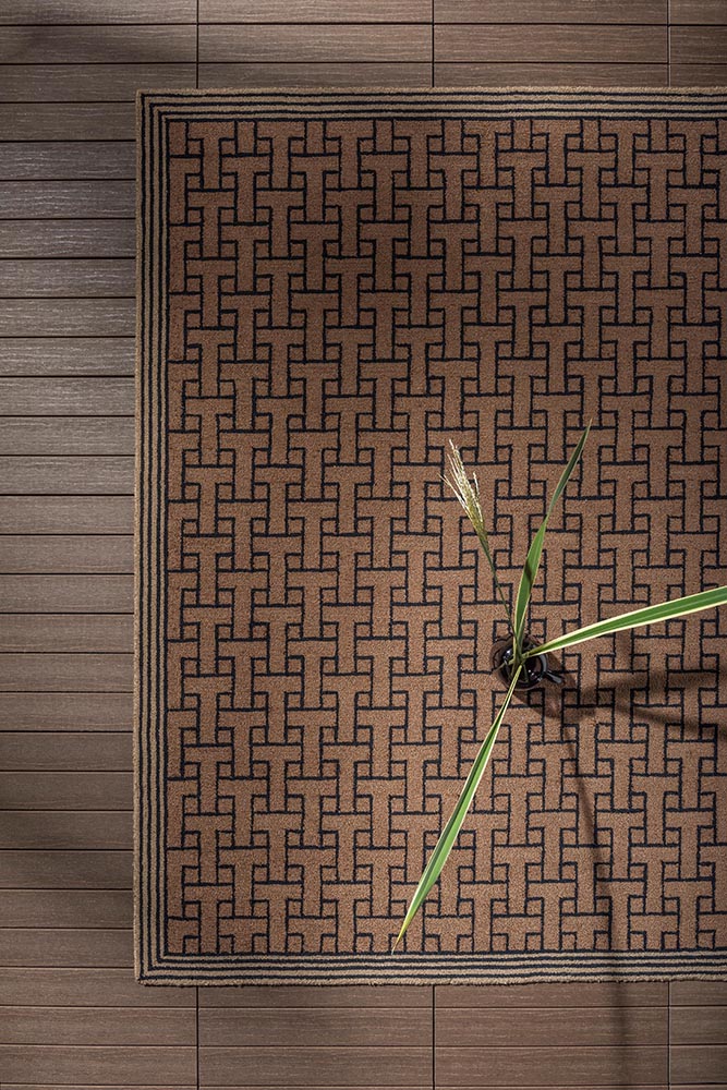 Ted Baker T Monogram Light Brown 455811 Outdoor Rug