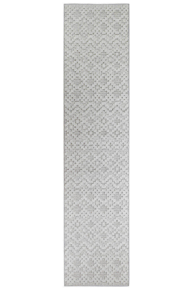 Colorado Chevron Light Grey Outdoor Rug