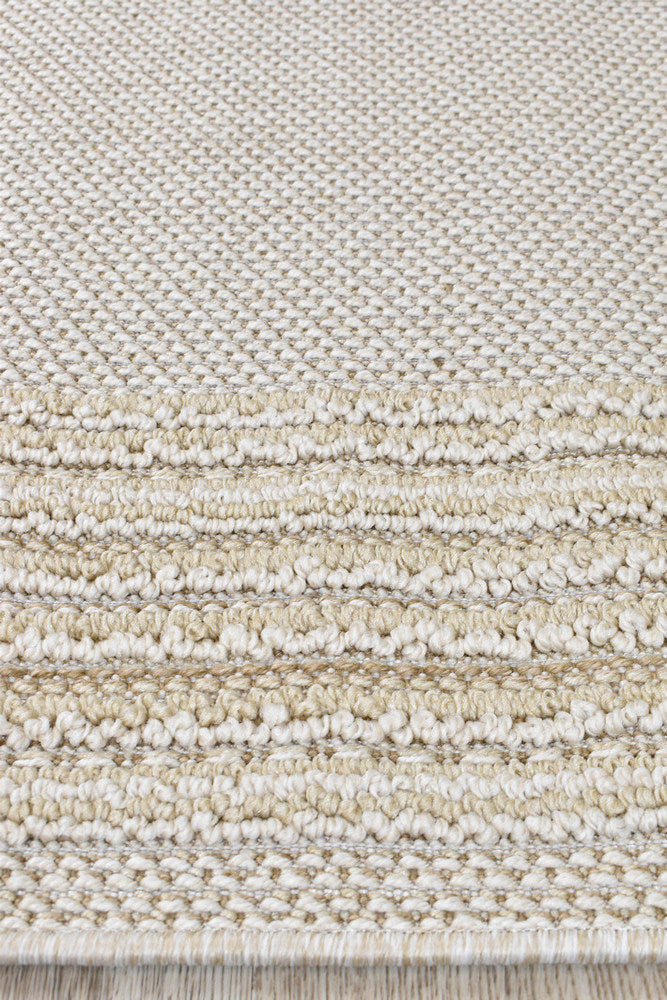 Colorado Lines Beige Outdoor Rug