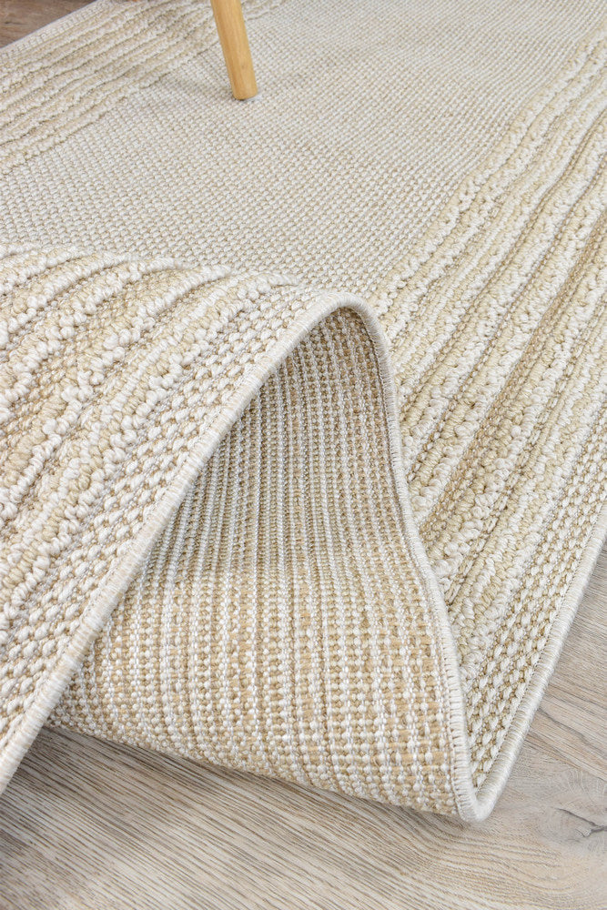 Colorado Lines Beige Outdoor Rug