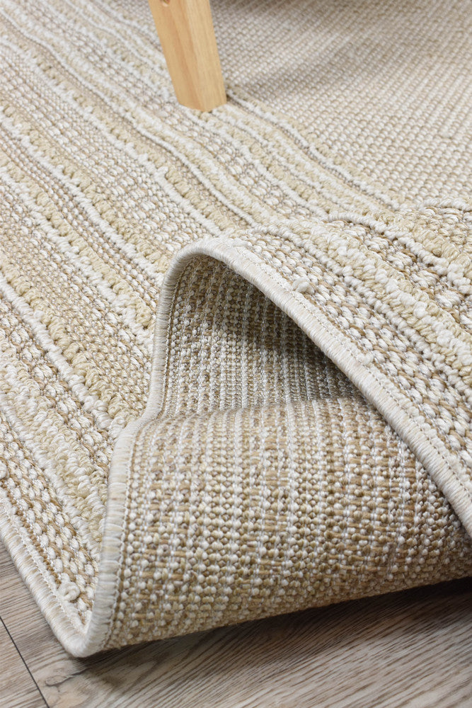 Colorado Lines Beige Outdoor Rug
