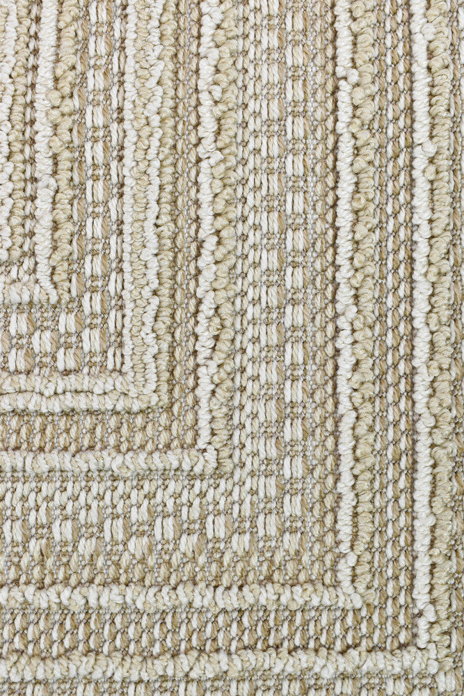 Colorado Lines Beige Outdoor Rug