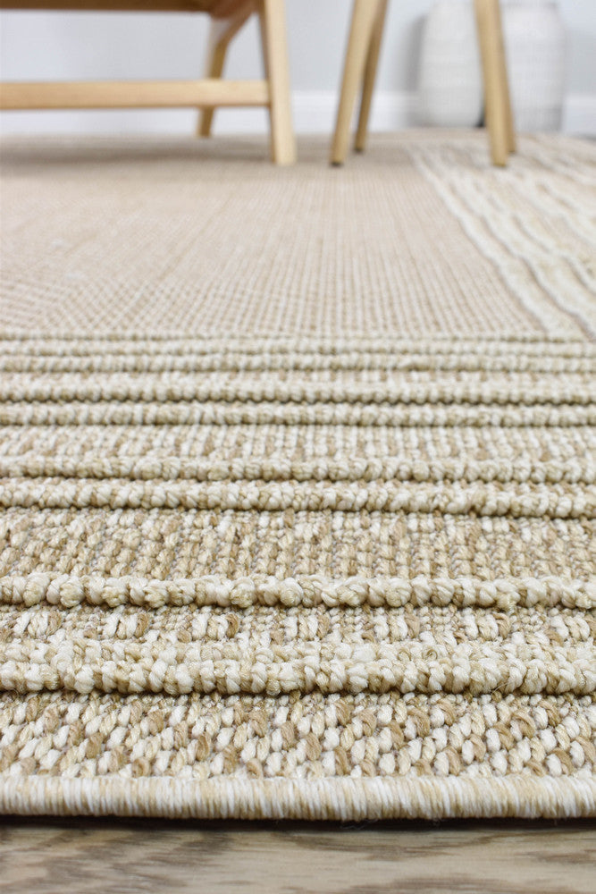 Colorado Lines Beige Outdoor Rug