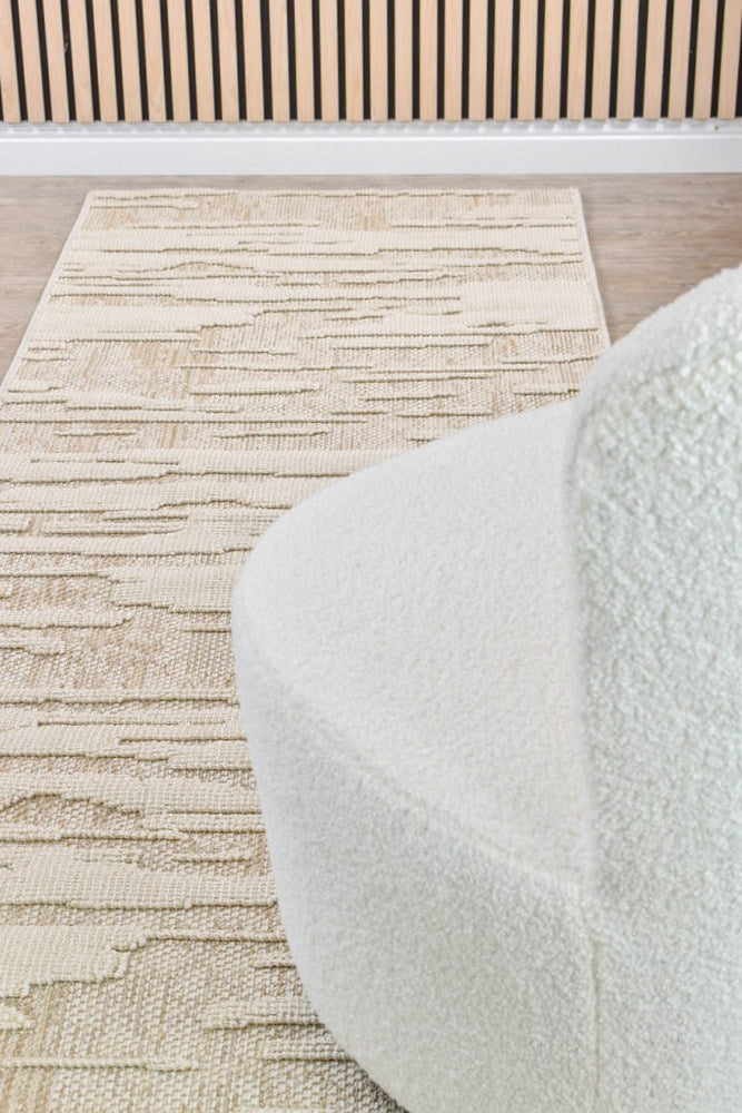 Colorado Waves Beige Outdoor Rug