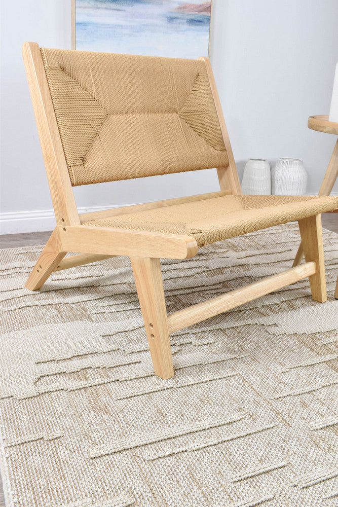 Colorado Waves Beige Outdoor Rug