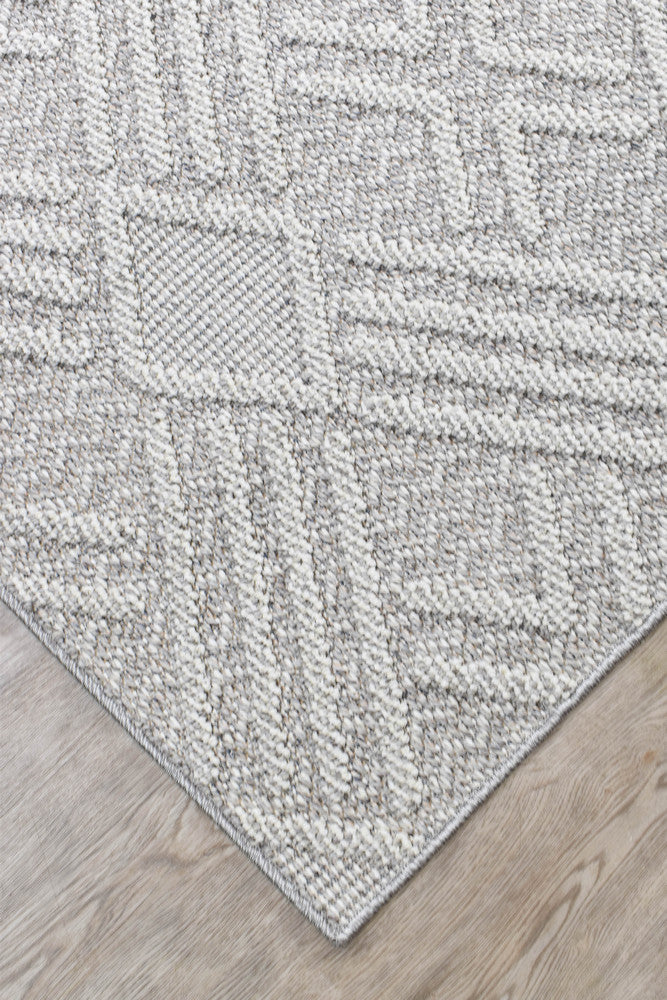Colorado Diamond Light Grey Outdoor Rug