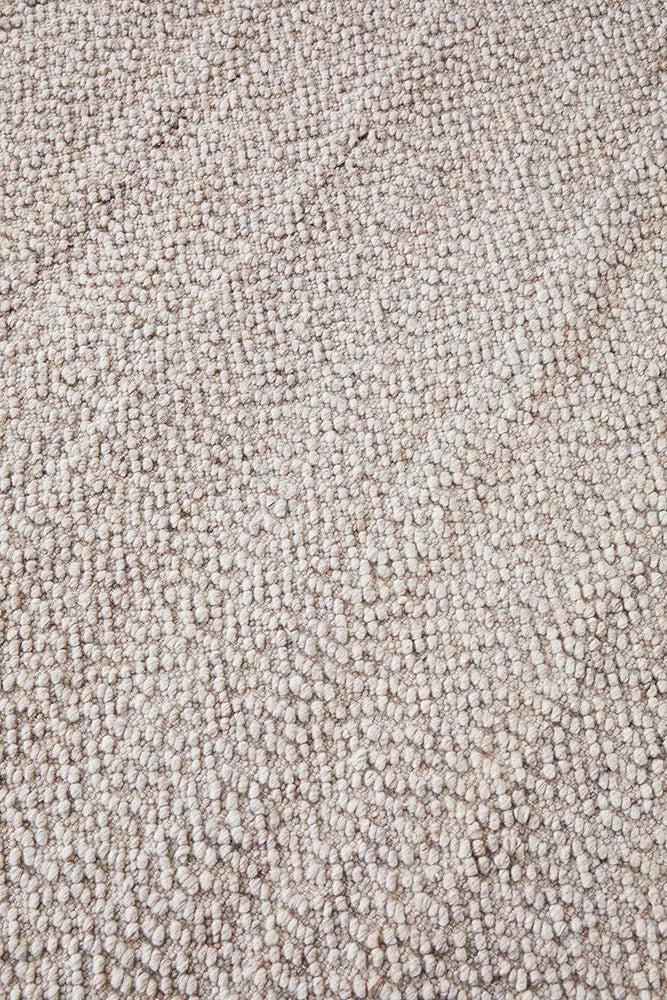 Boucle Natural Wool Rug