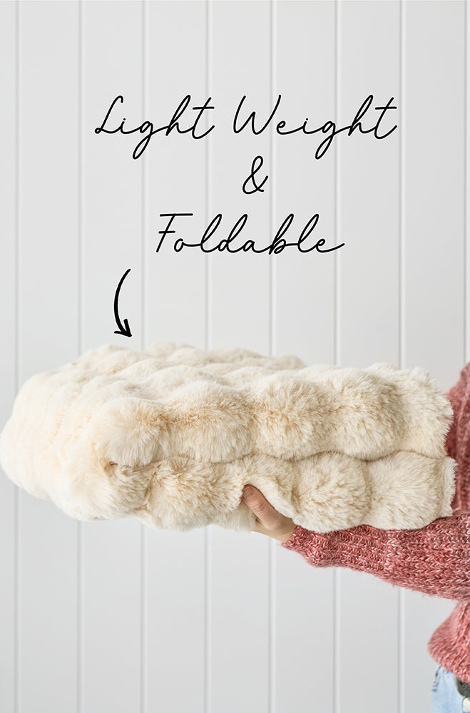 Bubble Natural Round Machine Washable Rug