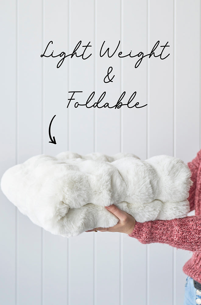 Bubble White Round Machine Washable Rug