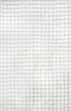 Bubble White Machine Washable Rug