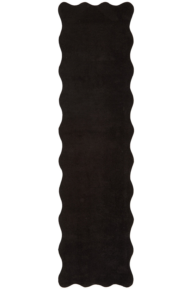 Evelyn Black Runner Rug