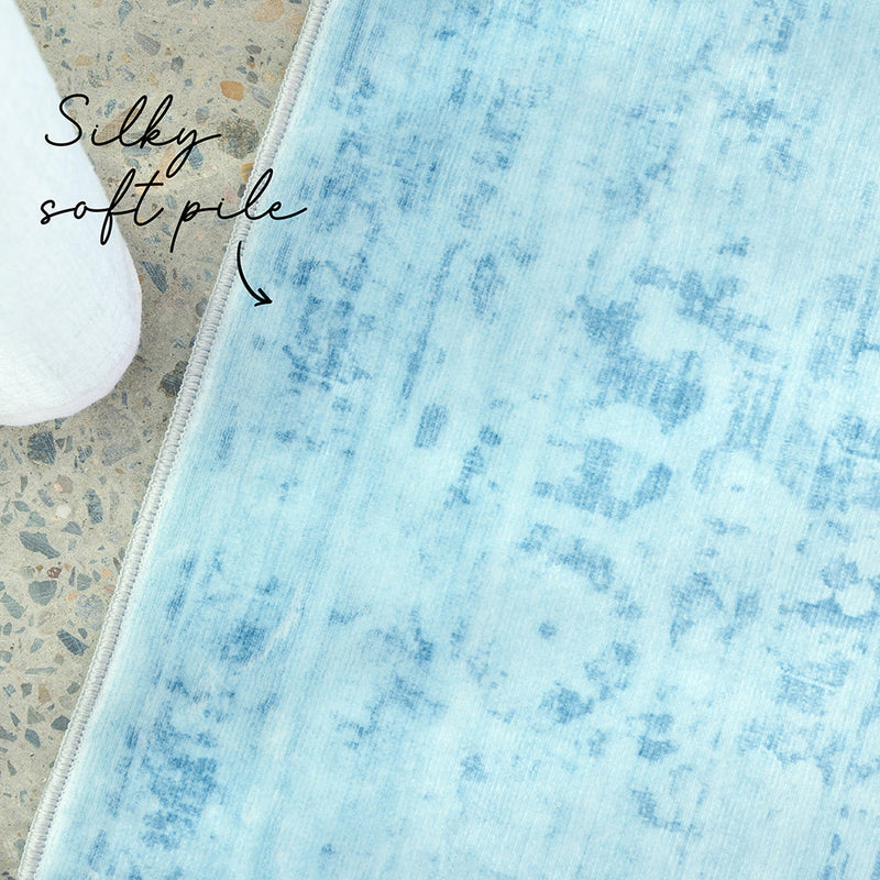 Gemstone Aquamarine Rug