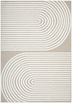 Lotus Abbey Beige White Rug