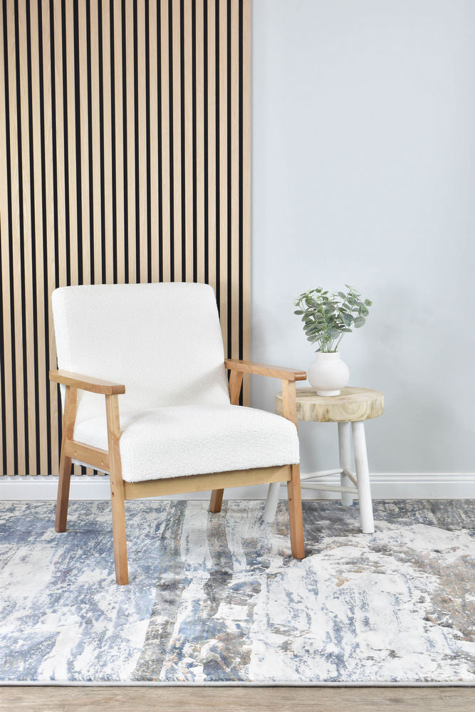 Contemporary Cove River Rock Rug