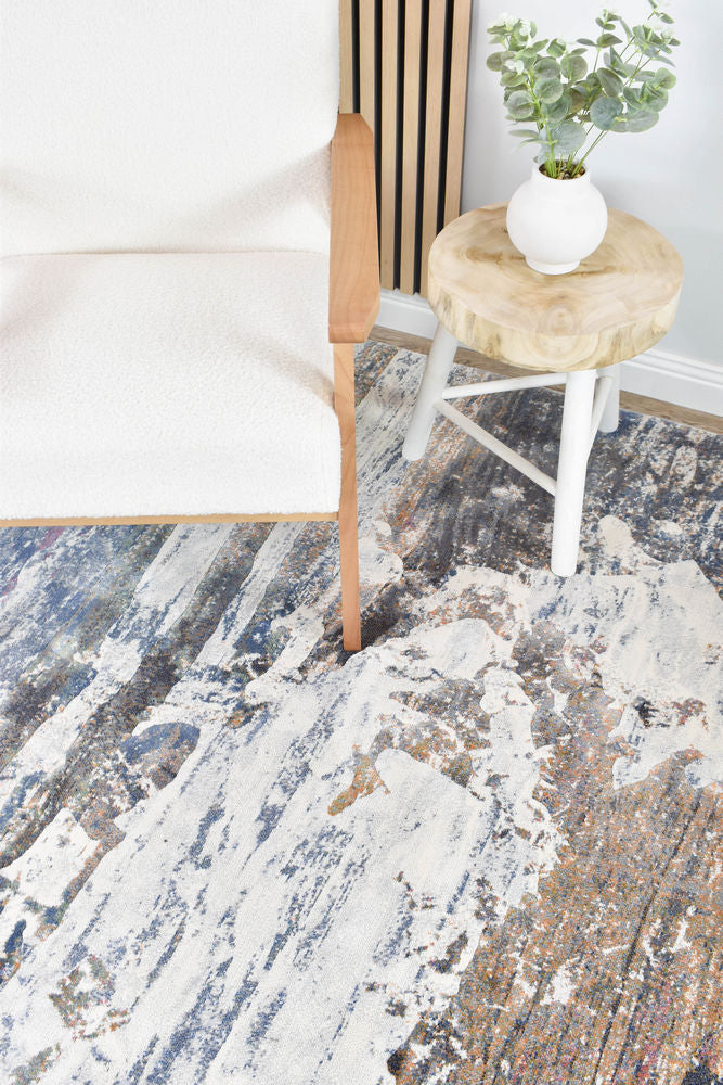 Contemporary Cove River Rock Rug