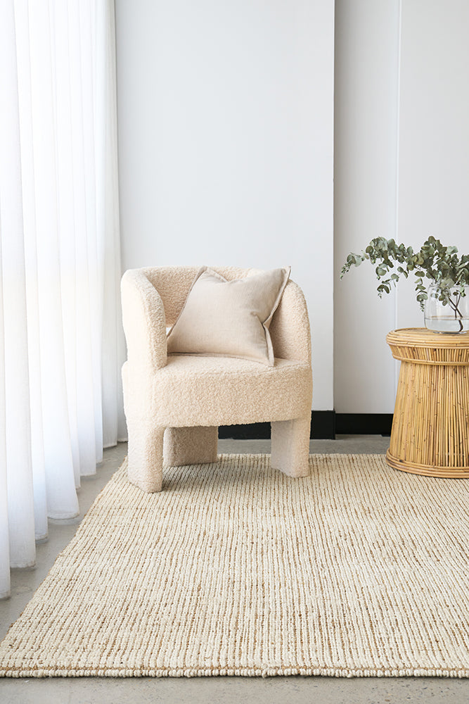 Madras Marlo White Jute Rug