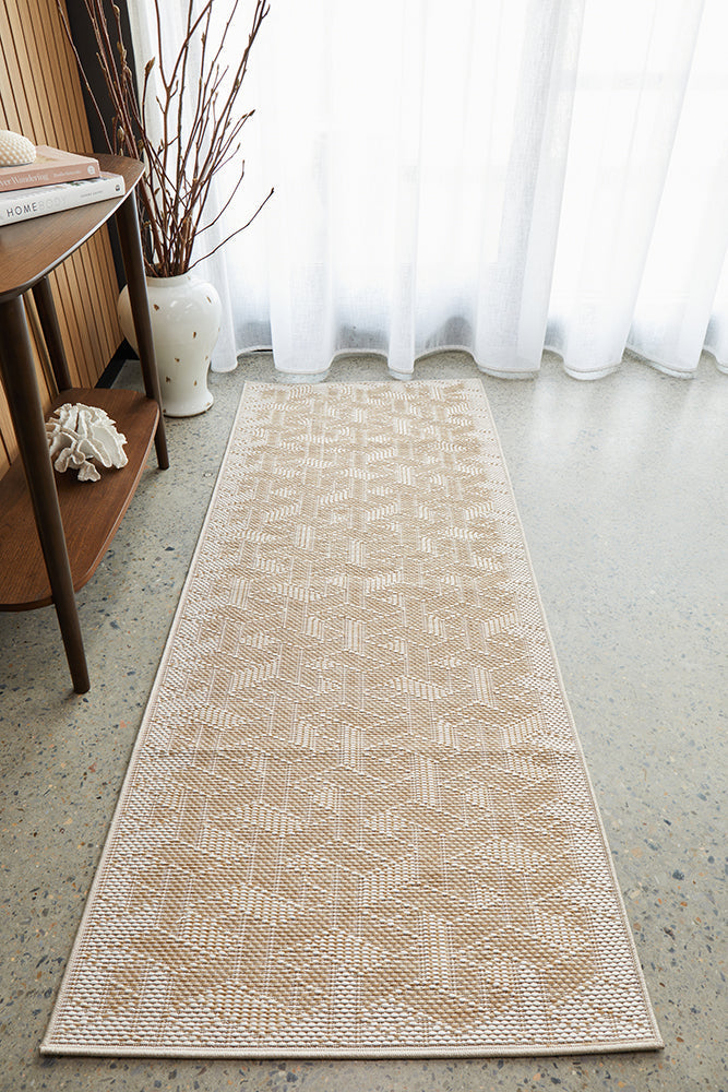 Patio Kudo Natural Indoor Outdoor Runner Rug