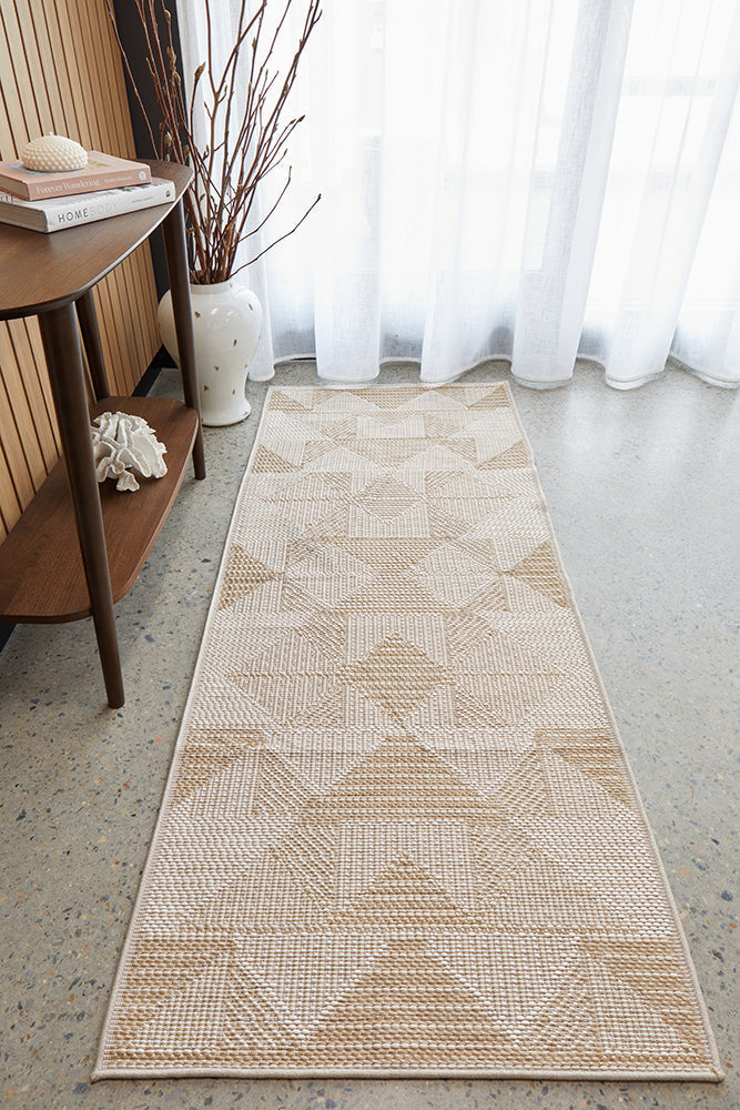 Patio Rico Natural Indoor Outdoor Runner Rug