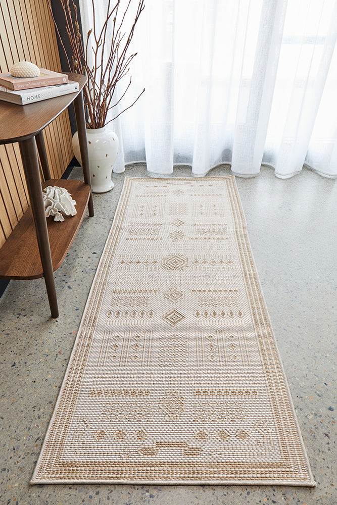 Patio Ziggy Natural Indoor Outdoor Runner Rug