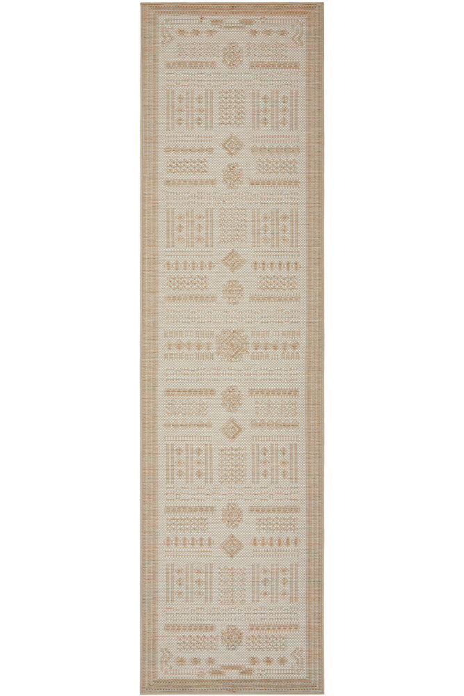 Patio Ziggy Natural Indoor Outdoor Runner Rug