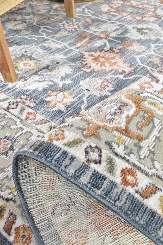 Havana 90 Navy Floral Rug