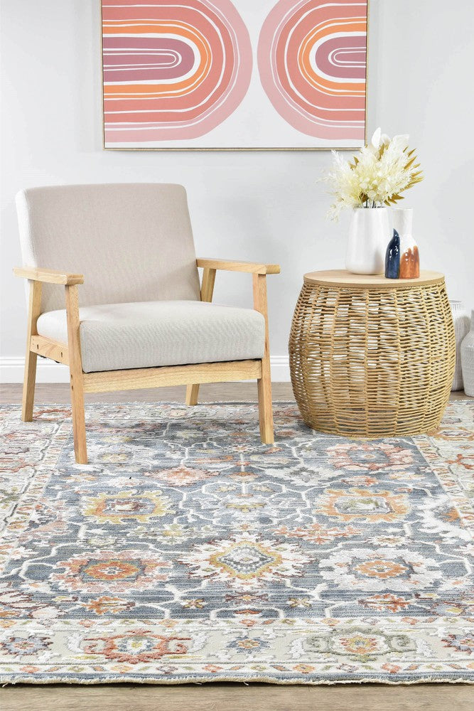 Havana 90 Navy Floral Rug