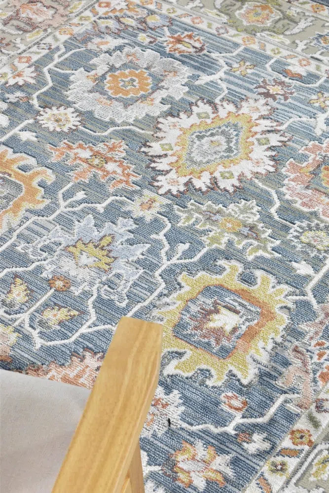 Havana 90 Navy Floral Rug