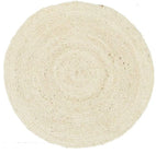 Atrium-Round Jute Natural Rug Bleached