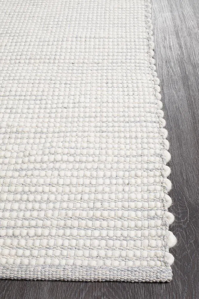 Loft-Loft Stunning Wool Grey Rug