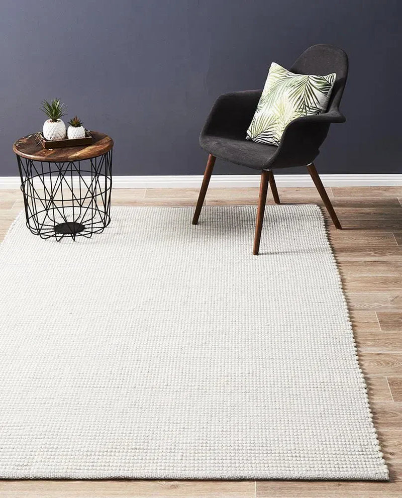 Loft-Loft Stunning Wool Grey Rug
