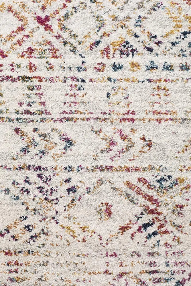 Oasis-Oasis Ismail Multi Grey Rustic Round Rug