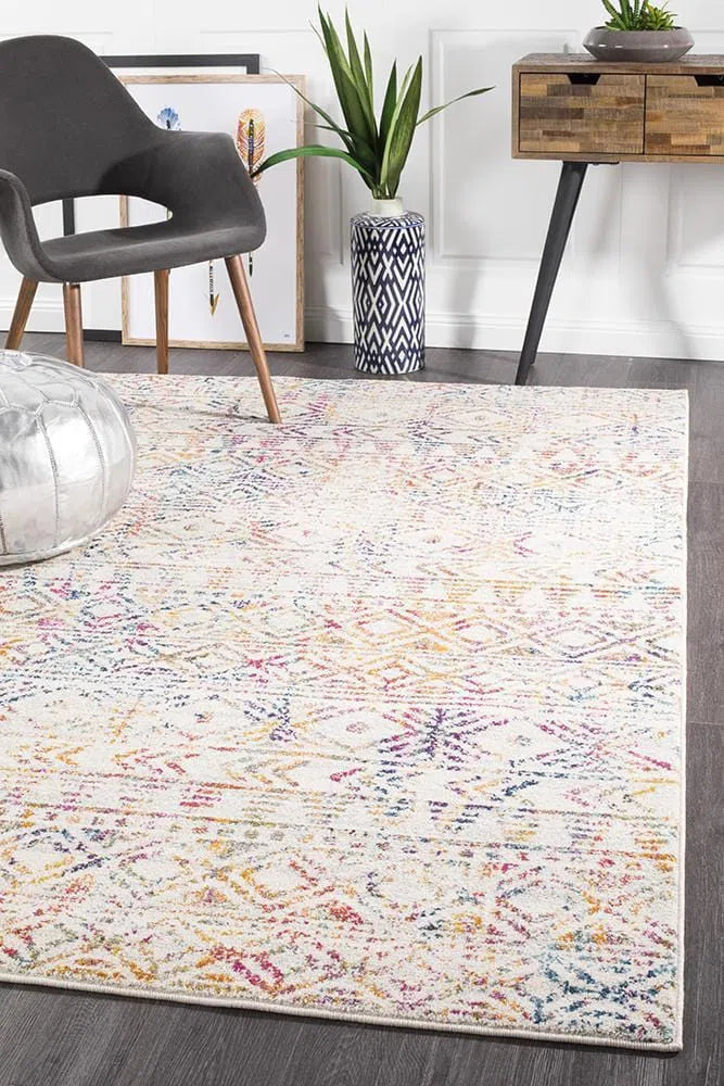 Oasis-Oasis Ismail Multi Grey Rustic Rug