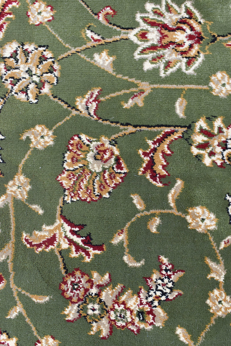 Granada 79 Green Traditional super thick Rug