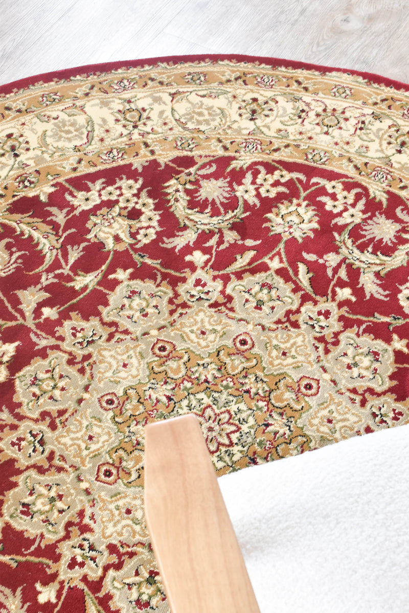 Granada Round 15 Red Traditional super thick Rug