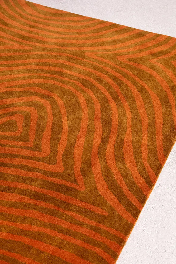 Brink & Campman Decor Groove Burnt Orange 097703 Rug