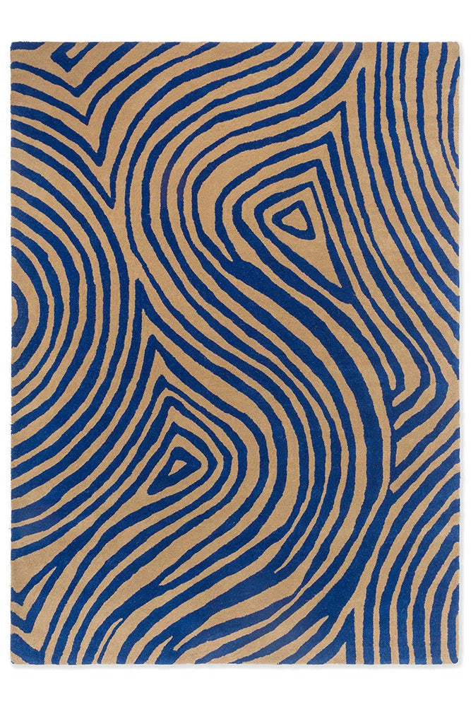 Brink & Campman Decor Groove Electric Blue 097708 Rug