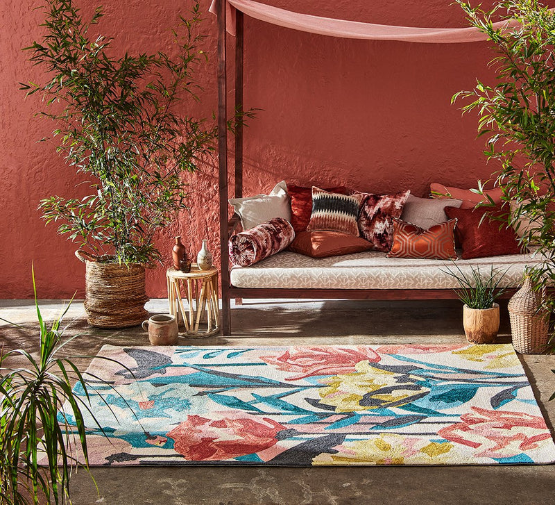 Harlequin Verdaccio Coral Outdoor Rug 442802