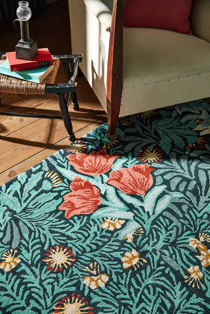 Morris & Co Bower Indigo 128208 Rug