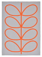 Orla Kiely Giant Linear Stem Persimmon Outdoor Rug 460703