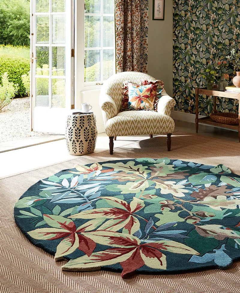 Sanderson Robin's Wood Forest Green 146508 Rug