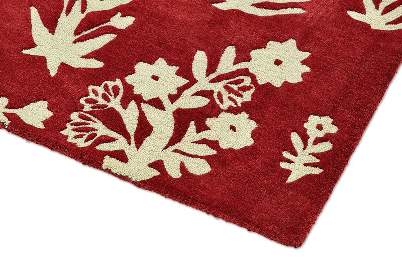 Sanderson Woodland Glade Damson Red 146800 Rug