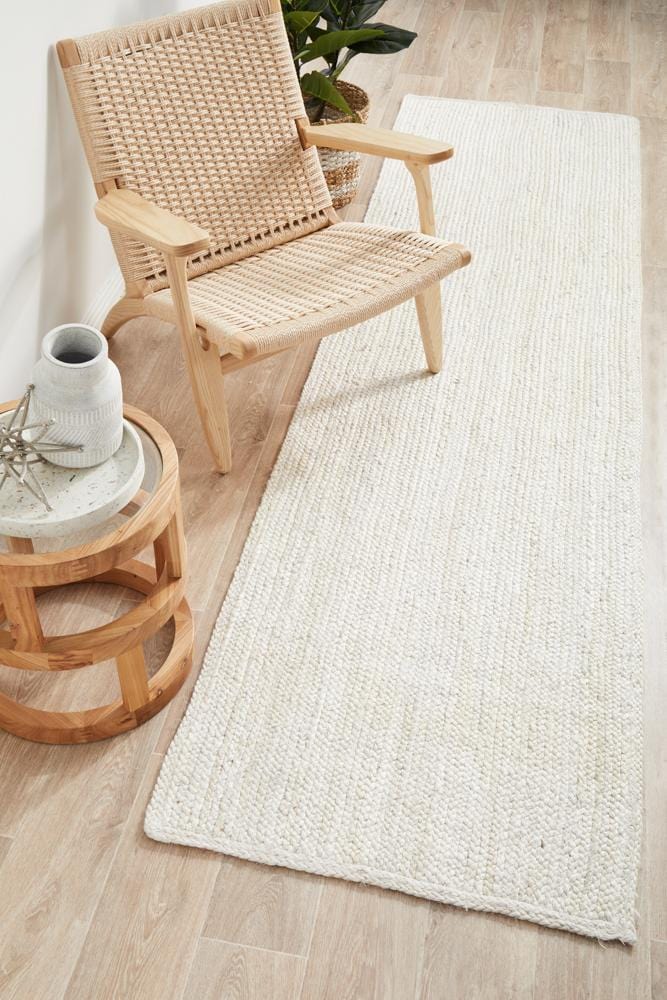 Bondi White Runner Rug