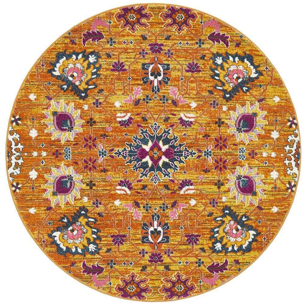 Babylon 210 Rust Round Rug