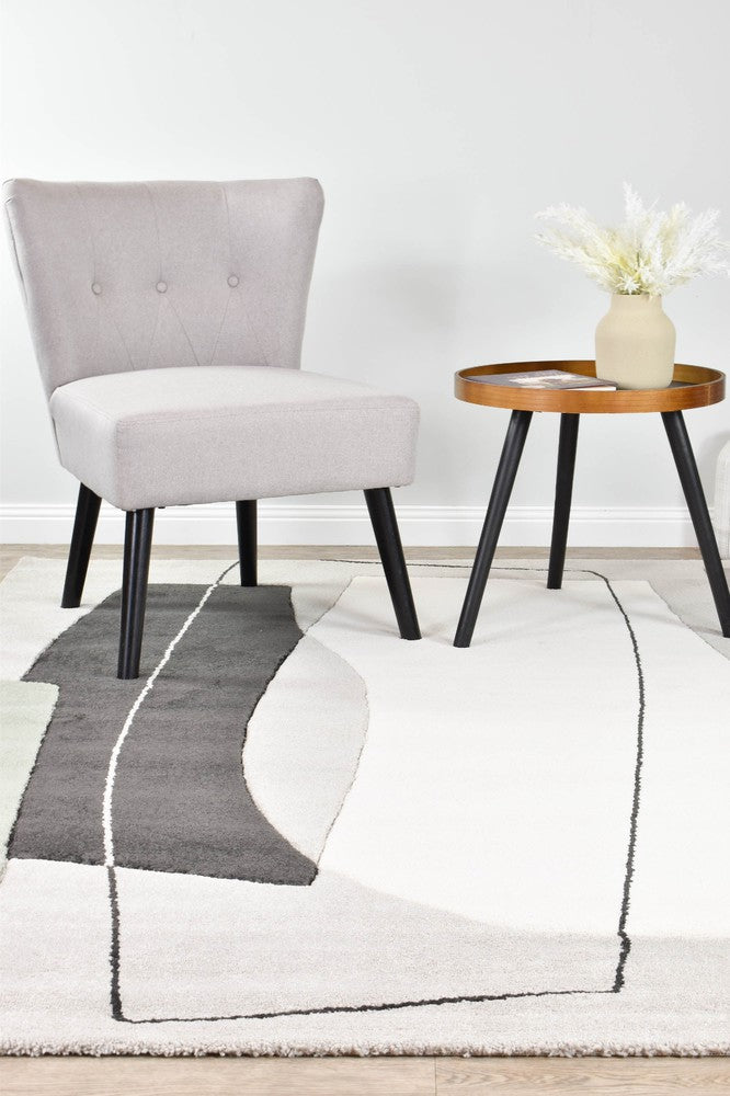 Aria Grey Green Abstract Rug