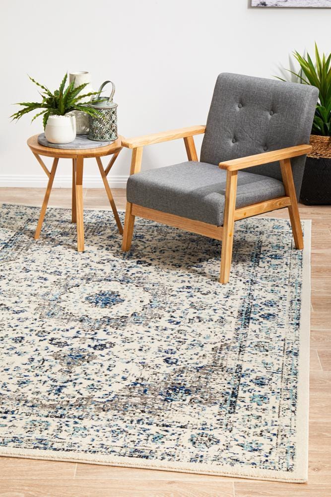 Evoke Mist White Transitional Rug