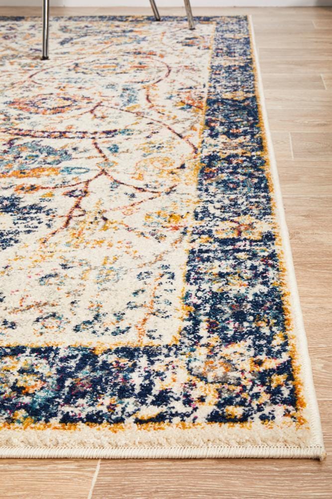 Evoke Peacock Ivory Transitional Rug