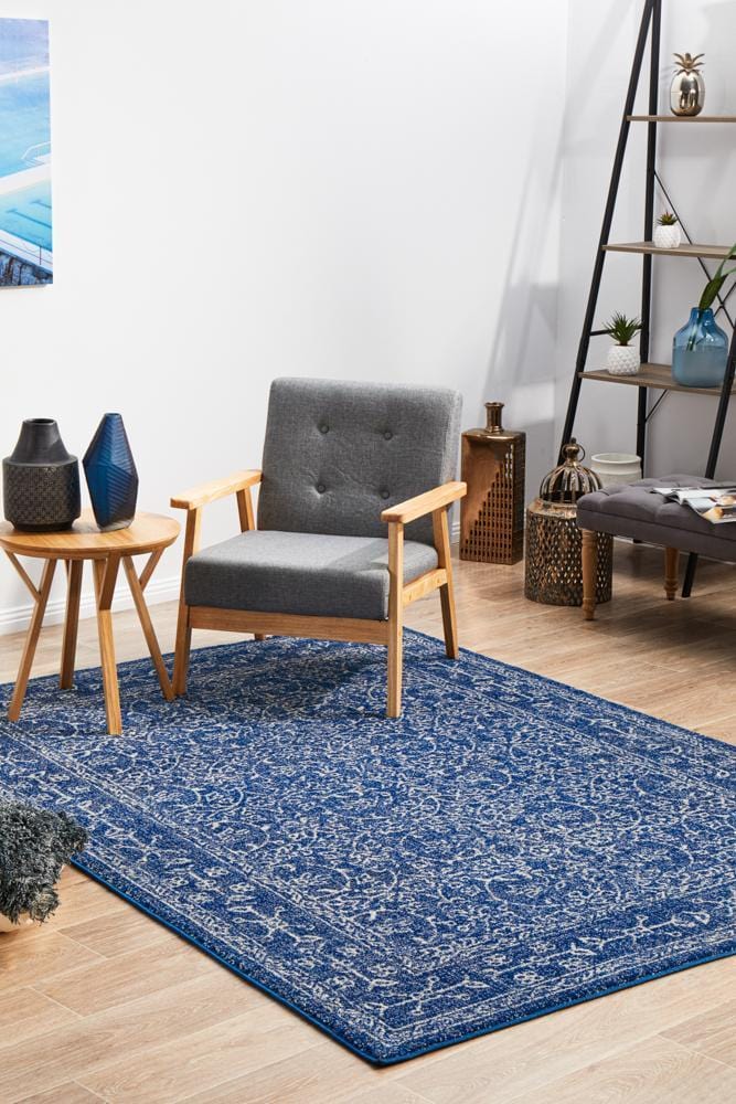 Evoke Artist Navy Transitional Rug