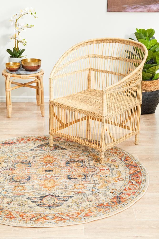 Legacy 850 Rust Round Rug