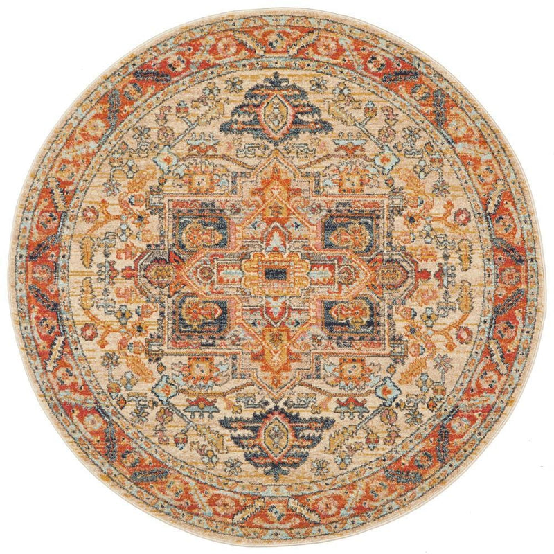 Legacy 850 Rust Round Rug