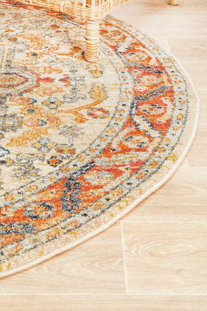 Legacy 850 Rust Round Rug